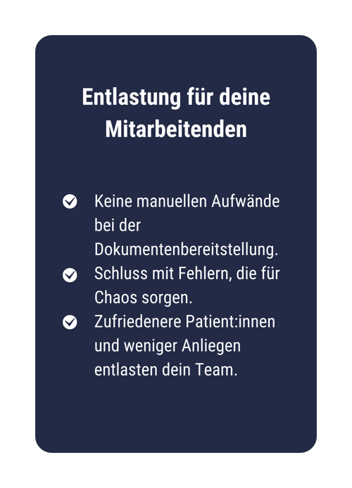 Mitarbeiter Entlastung