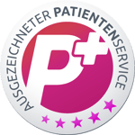 Siegel ausgezeichneter Patientenservice