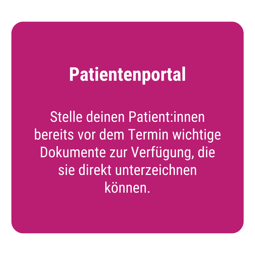 Patientenportal im medondo coordinator Patientenportal im medondo coordinator