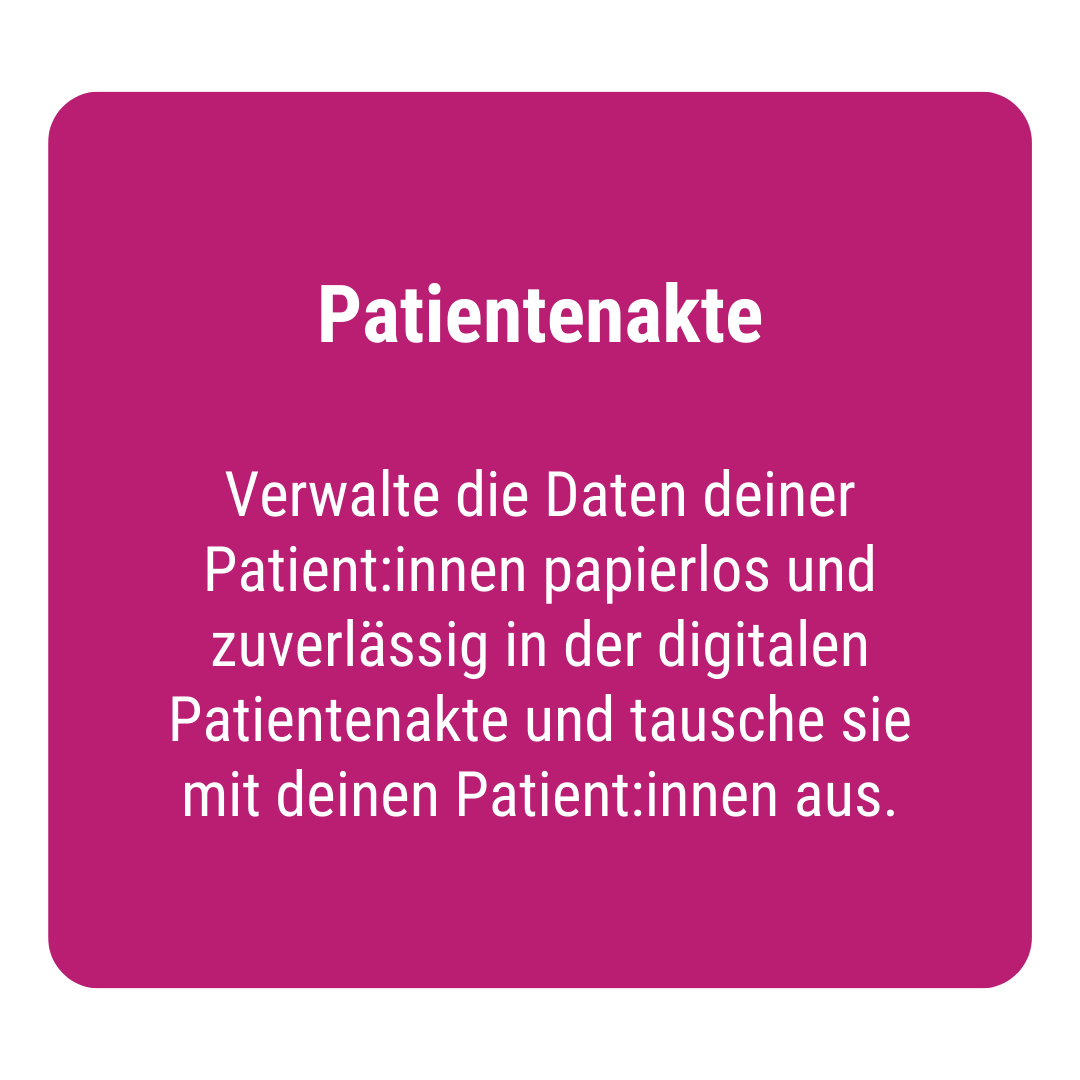 Patientenakte im medondo coordinator Patientenakte im medondo coordinator